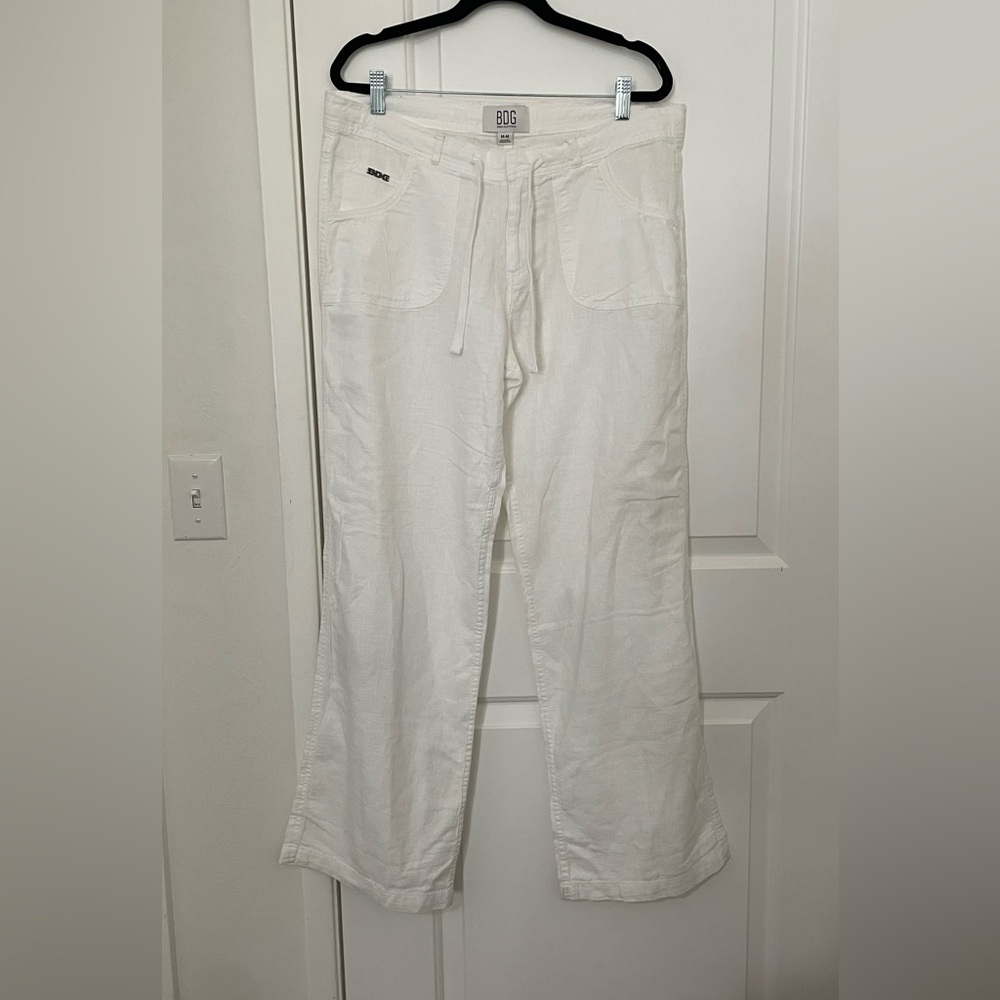 BDG white Wide Leg linen Pants